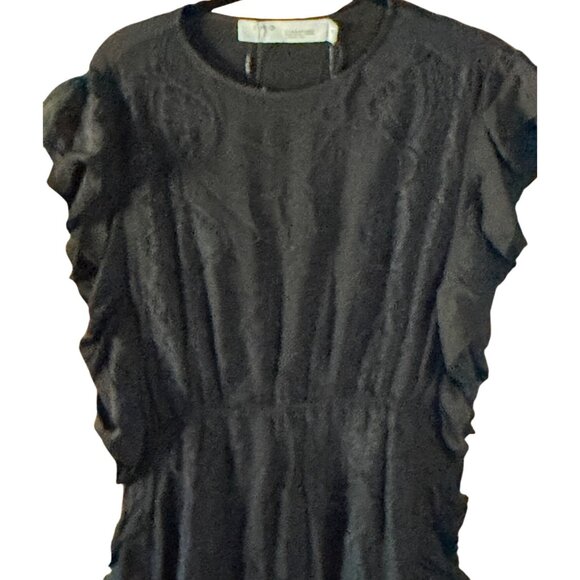 IRO Zestful Lace Inset Black Mini Dress Size 34 XS - Picture 10 of 16